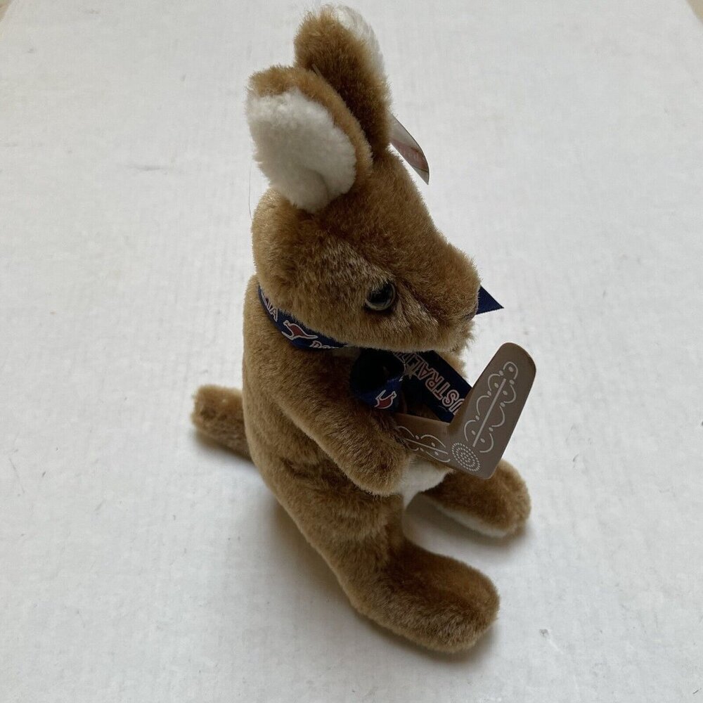 Australia Kangaroo Plush Boomerang Mama Baby Stuffed Animal Toy Travel Decor